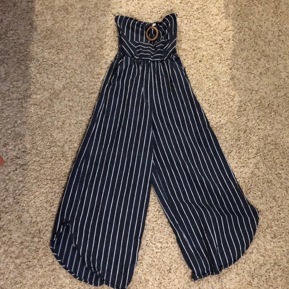 Altar’d State Striped blue jumpsuit